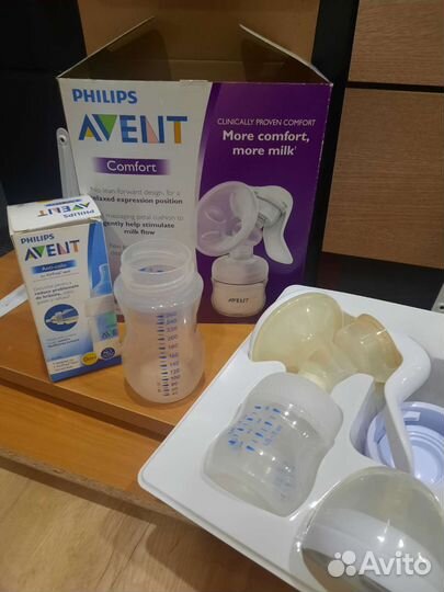 Молокоотсос avent ручной бутылочки