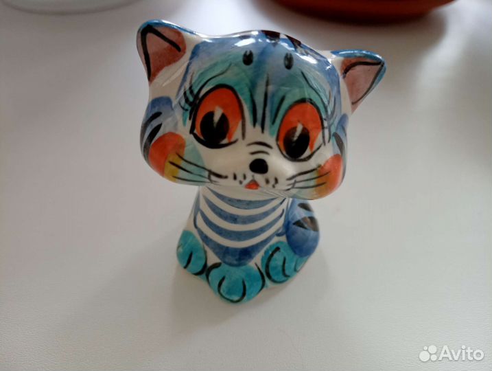 Котик фарфоровый ручная роспись