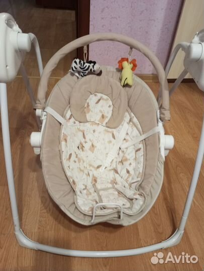 Детские электронные качели babyton