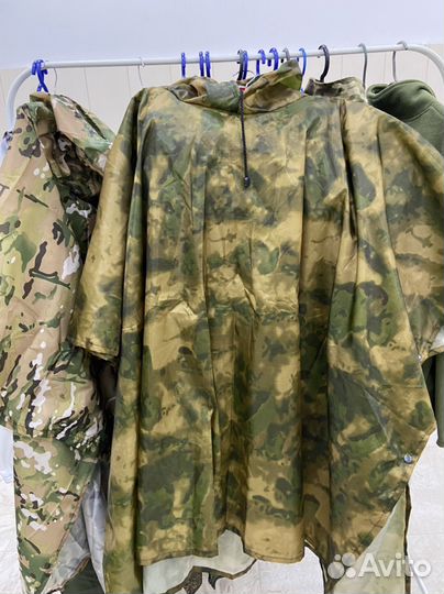 Дождевик пончо олива и др