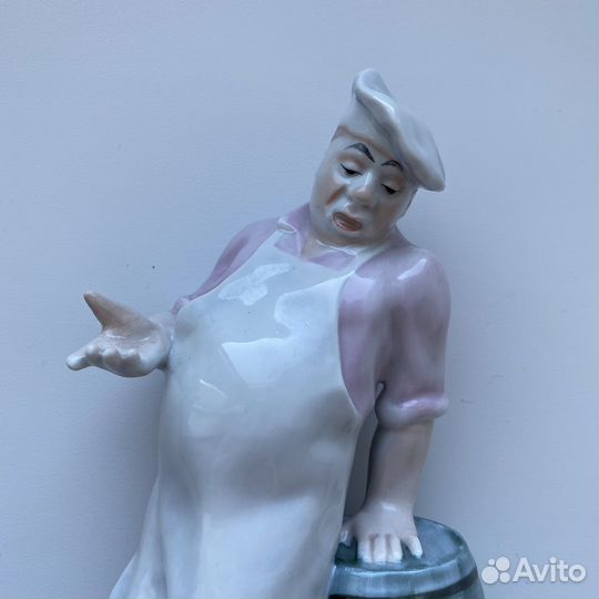 Фарфор статуэтка Повар и кот лфз