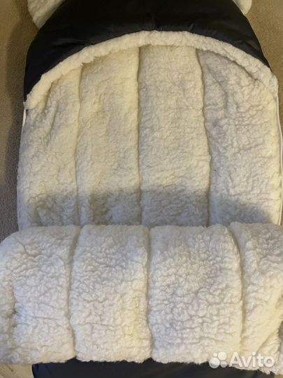 Конверт из овчины на выписку зимний