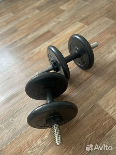 Гантели, разборные, обрезиненные