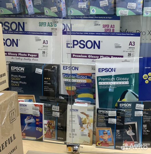 Бумага Epson оригинал список