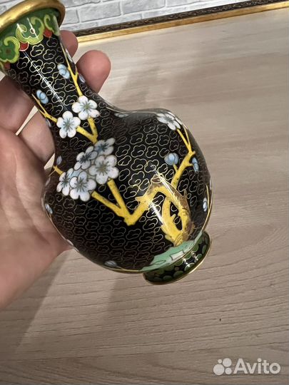 Ваза китай клуазоне