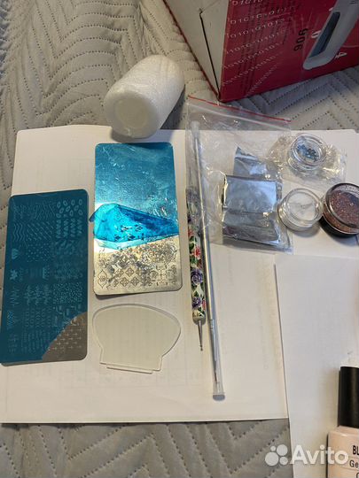 Полный набор для маникюра с уф лампой