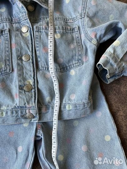 Джинсовый костюм для девочки 104