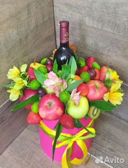 Съедобный букет из фруктов букет