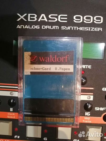 Редкая карта для Waldorf MW I Techno-card R. Papen