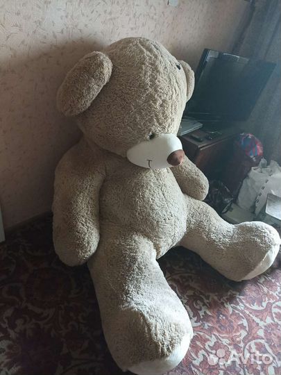 I love you 230см бежевый Плюшевый медведь