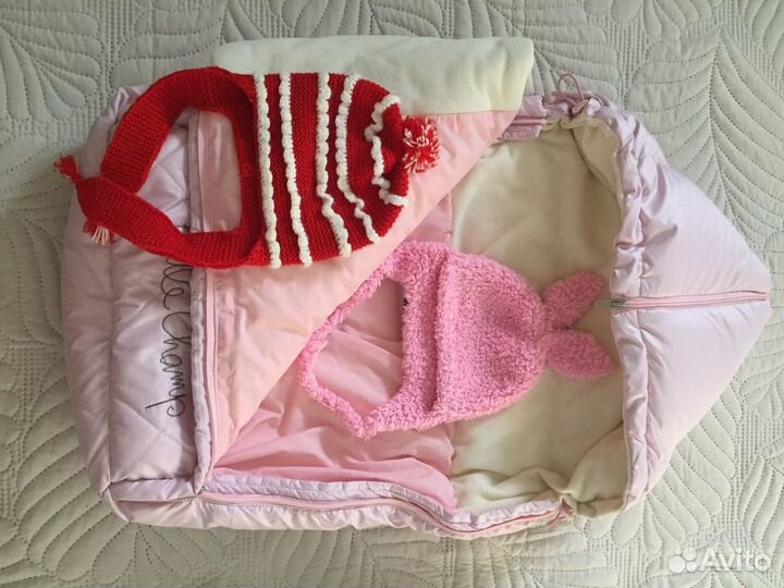 Конверт на выписку для девочки осень зима