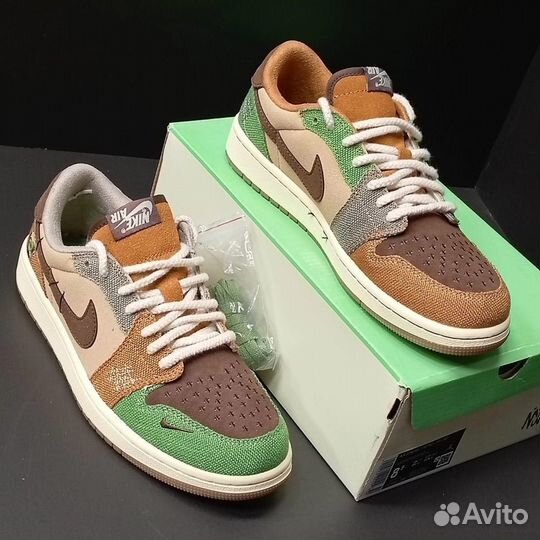 Nike Air Jordan 1 Low Green-Brown (38р)