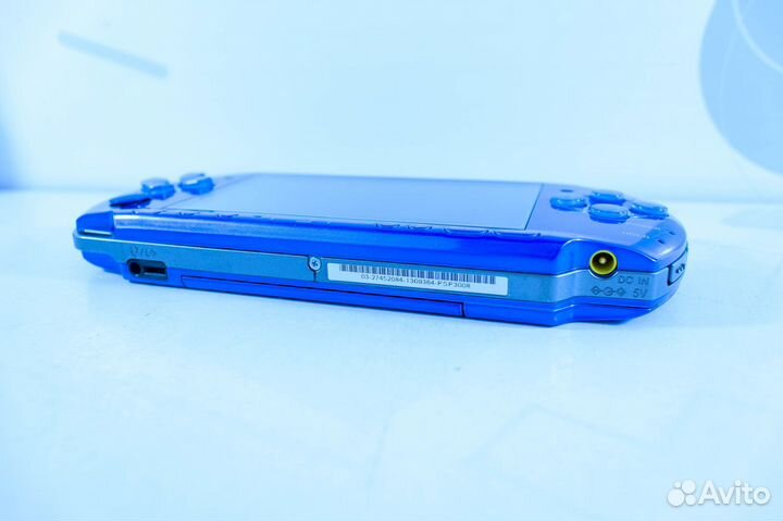 PSP Vibrant Blue 64gb, 6.61 Infinity+58игр гарант