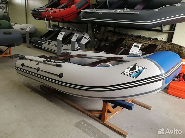 Лодка Orca 305 нд синяя