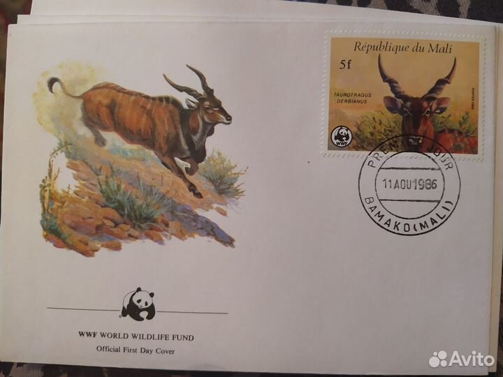 Конверт с маркой коллекция 8шт