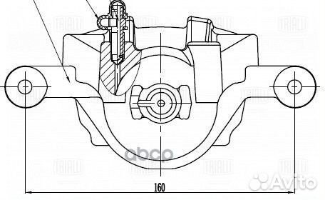 Суппорт торм. для а/м Hyundai Accent (05) /Kia