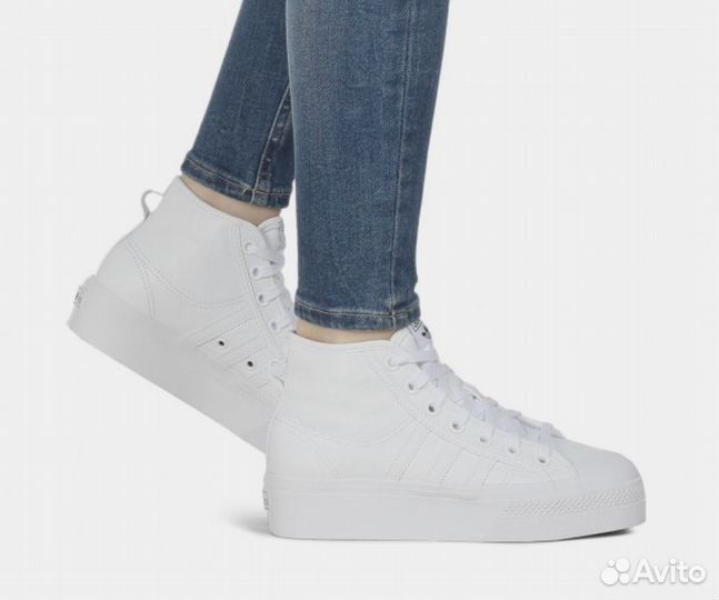 Кроссовки кеды Adidas Nizza Platform Mid W