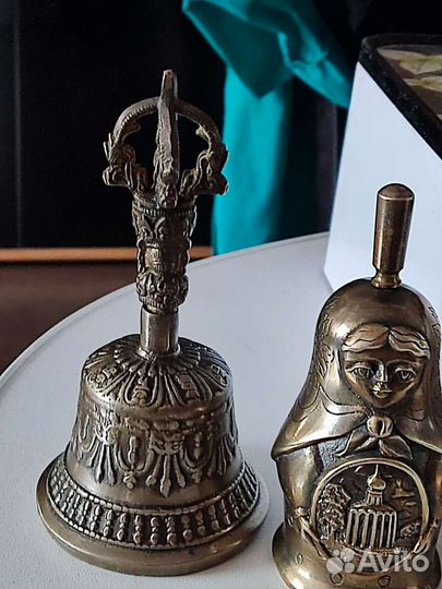 Бронзовые колокольчики винтаж