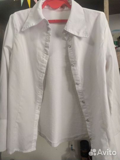 Рубашка для девочки белая
