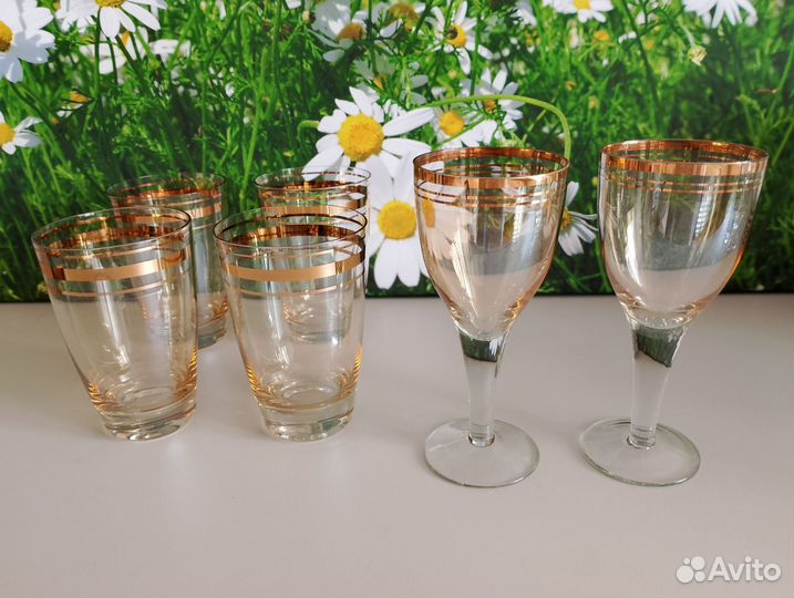 Бокалы фужеры рюмки стекло СССР