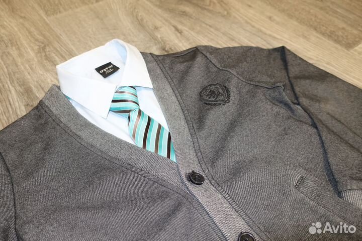 Рубашки, кардиган, галстуки для мальчика 134