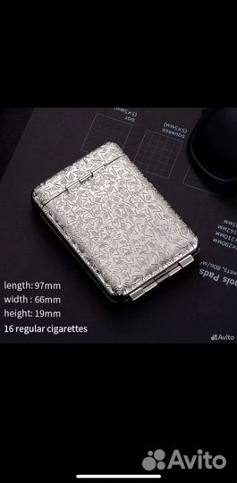 Портсигар металлический Острые козырьки