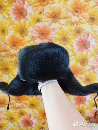 Шапка из кролика мужская ушанка