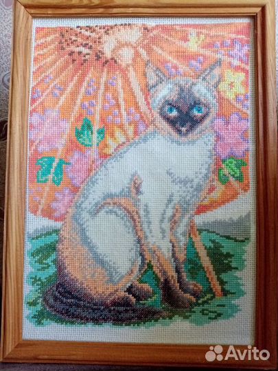 Картины крестиком в рамках (дерево) от новичка