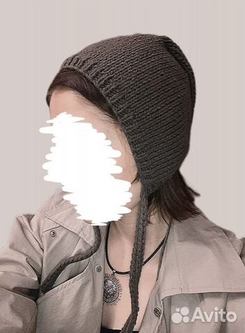 Вязаная шапка/ чепчик ручная работа