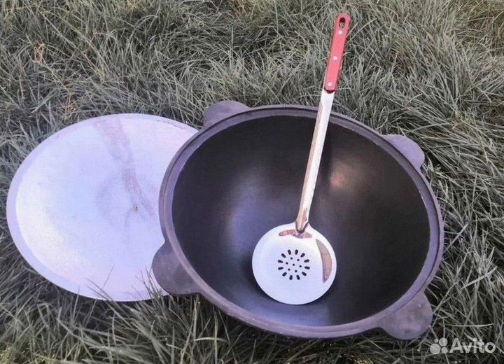 Казан чугунный Узбекистан с крышкой