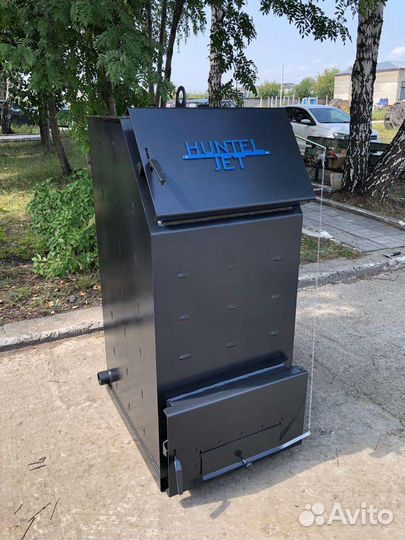 Твердотопливный котел с большой топкой