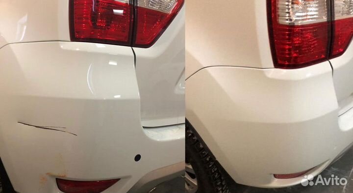 Ремонт и покраска бампера Rolls-Royce, замена