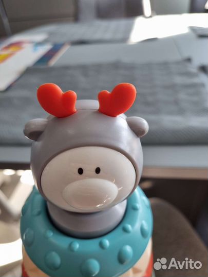 Музыкальная погремушка-неваляшка пирамида