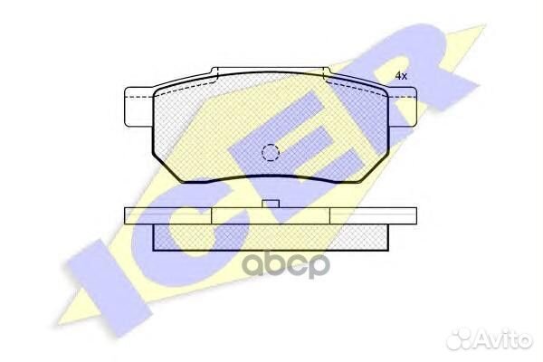 Колодки торм.дисковые 180751 Icer