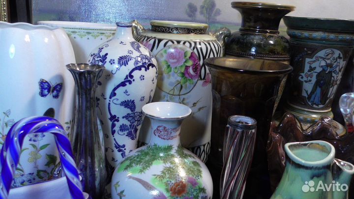 Вазы.Fenton.Коллекция.Старинные.Англия