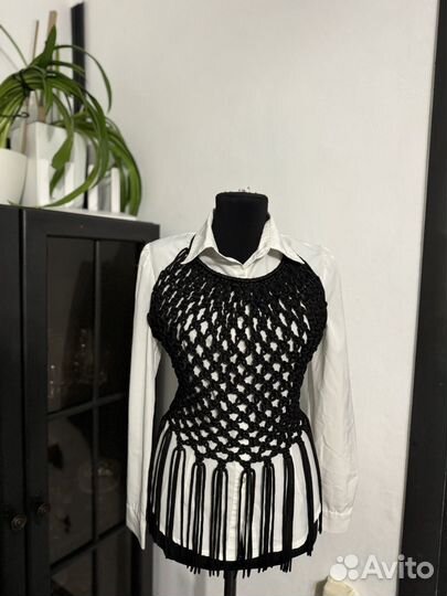 Топ сетка макраме