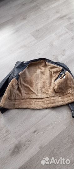 Мотокуртка кожаная мужская 48р