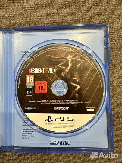 Resident evil 4 remake ps5 диск