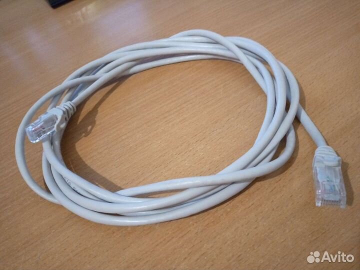 Кабель патчкорд UTP RJ-45 кат.5е 24AWG 4PR, 568B