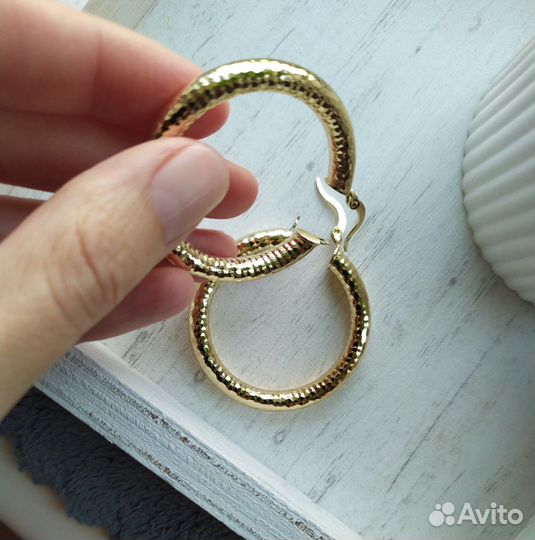 Серьги кольца