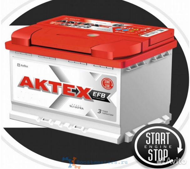 Аккумулятор актех EFB 77 А L