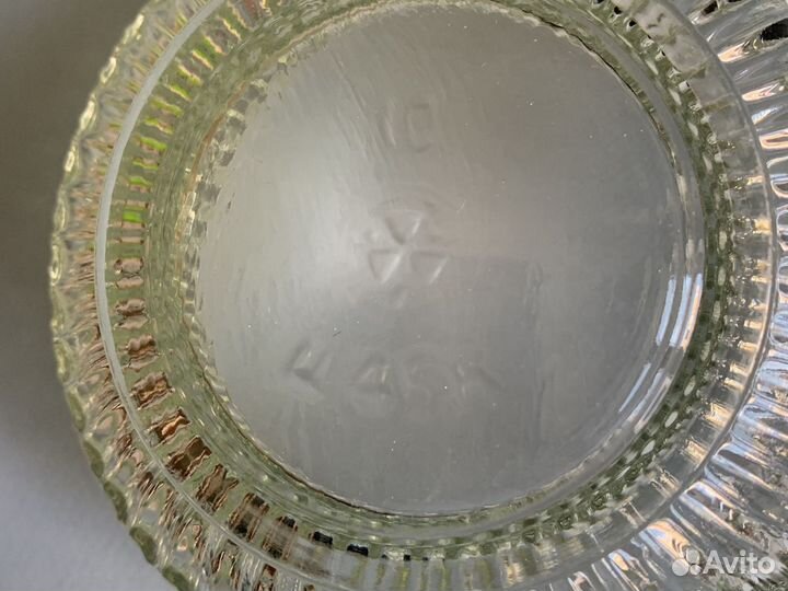 Стеклянный салатник конфетница СССР