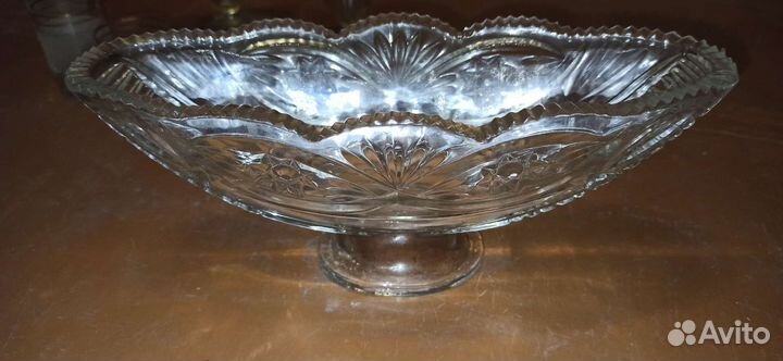 Ваза хрусталь 2 шт СССР и набор рюмок