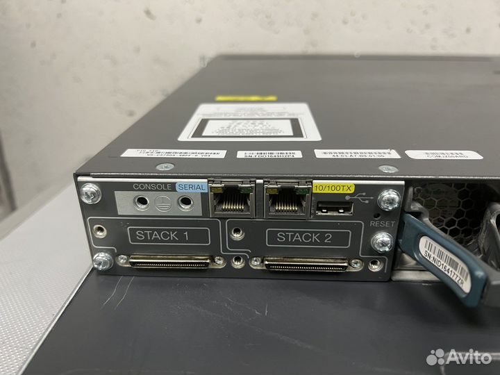 Cisco 3750x-48pf-s с 10Gbe