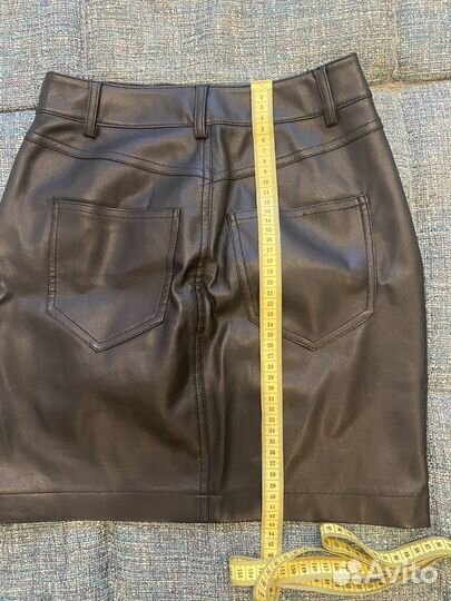 Юбка из экокожи