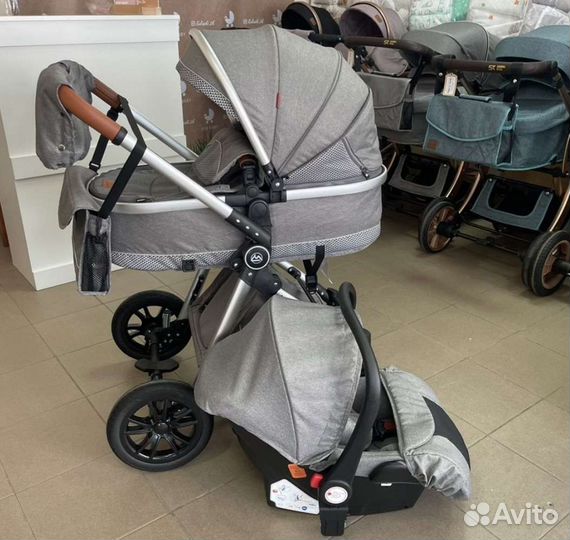 Коляска 2в1 и 3в1 по желанию (серый)