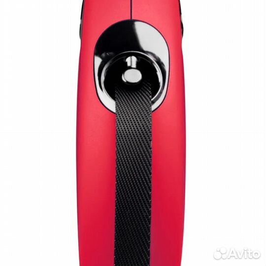 Поводок Flexi M (до 25 кг), 5 м лента, красная