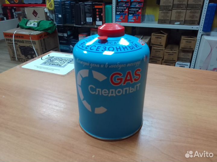 Газ для портативных плит с резьбой всесезонный 450