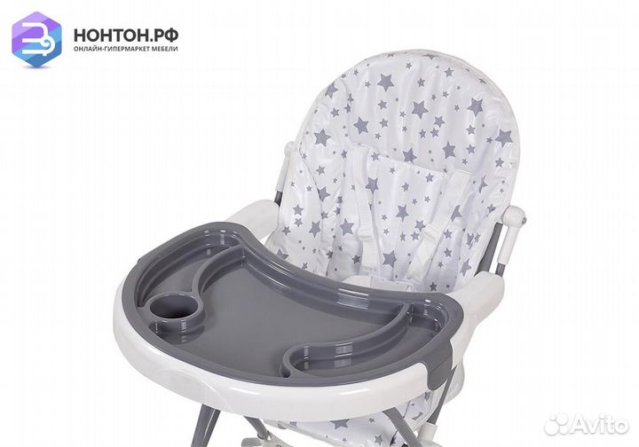 Стульчик для кормления Polini kids 252 Звезды белы