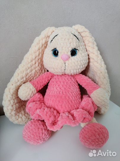 Мягкая игрушка зайка амигуруми на заказ